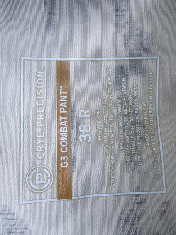 REAL G3 GEN 3 III CRYE PRECISION multicam COMBAT PANT TROUSERS & PADS 38R XL