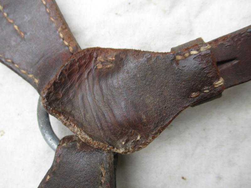 GENUINE ww2 world war two 1940 GERMAN ARMY Waffen SS Y STRAPS yoke suspenders