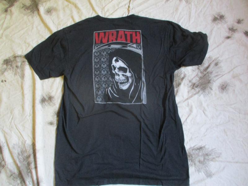 ZERO FOXTROT USA WRATH skull  & grim reaper death T SHIRT black LARGE