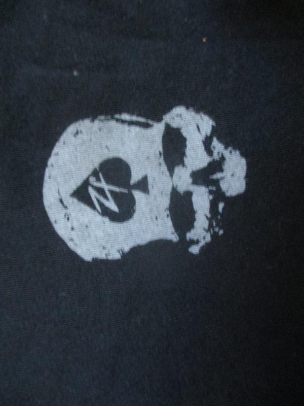 ZERO FOXTROT USA WRATH skull & grim reaper death T SHIRT black LARGE