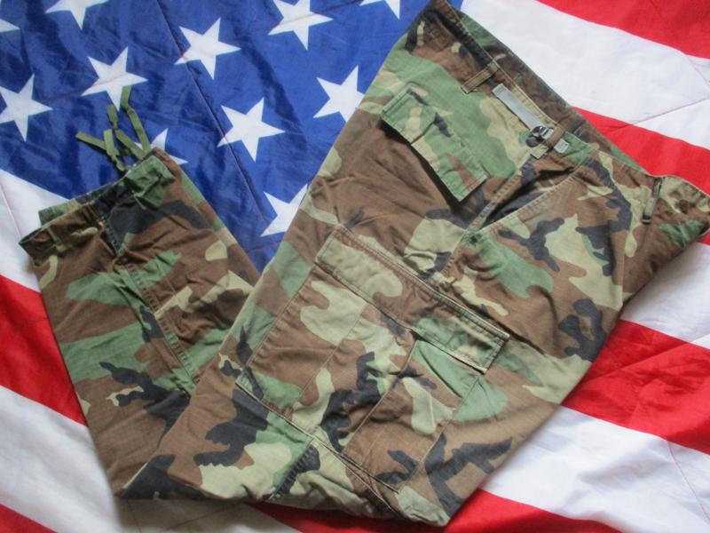 GENUINE issue UU ARMY / USMC  / US NAVY  USA AMERICAN M81 woodland CAMO BDU combat PANTS TROUSERS L R