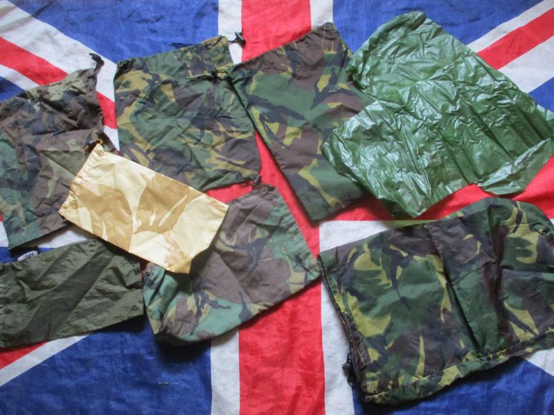 9 dpm HM SUPPLIES WEBBING POUCH BERGEN DAY SACK DRY BAG WATERPROOF LINERS