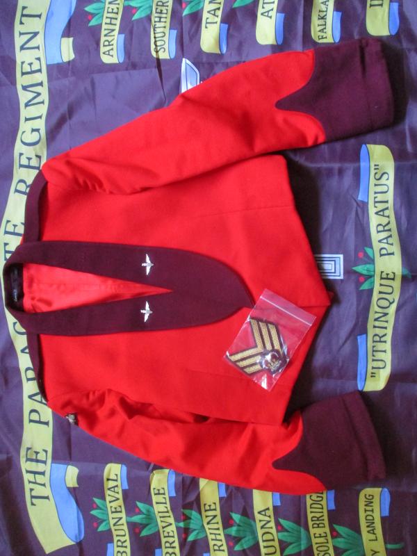 BRITISH ARMY parachute regiment OFFICER MESS DRESS uniform TUNIC JACKET nco