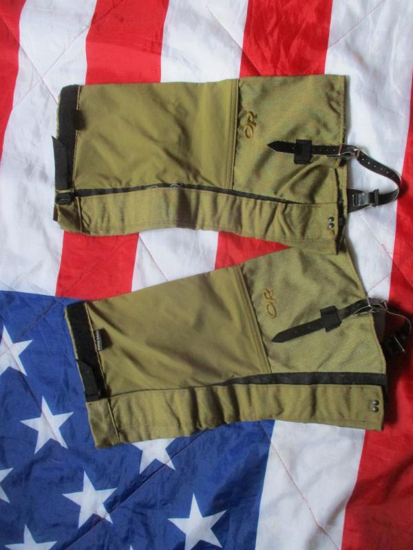 Outdoor Research EXPEDITION CROCODILES GORETEX BOOT GAITERS marpat devgru TAN LARGE