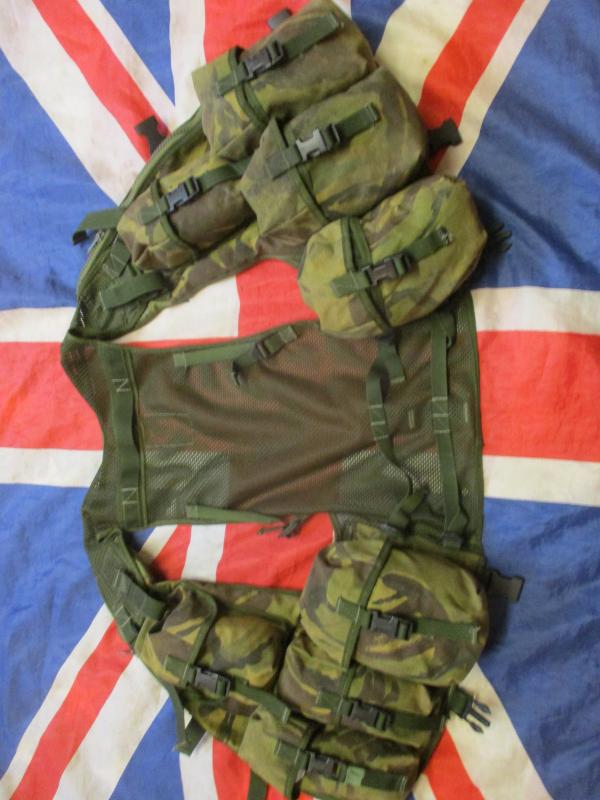 UK MADE private purchase DPM camo PLCE OPS CTR CHEST WEBBING WAISTCOAT LBV VEST LBE 1990S ERA