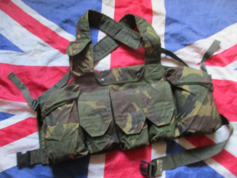 ORIGINAL old skool 80'S ARKTIS dpm camo CHEST RIG WEBBING 42 COMMANDO MODEL
